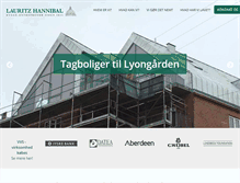 Tablet Screenshot of lauritz-hannibal.dk